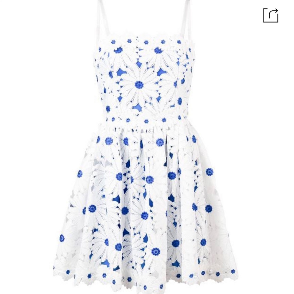 Floral Appliqué Sun Dress Alice and Olivia NWT